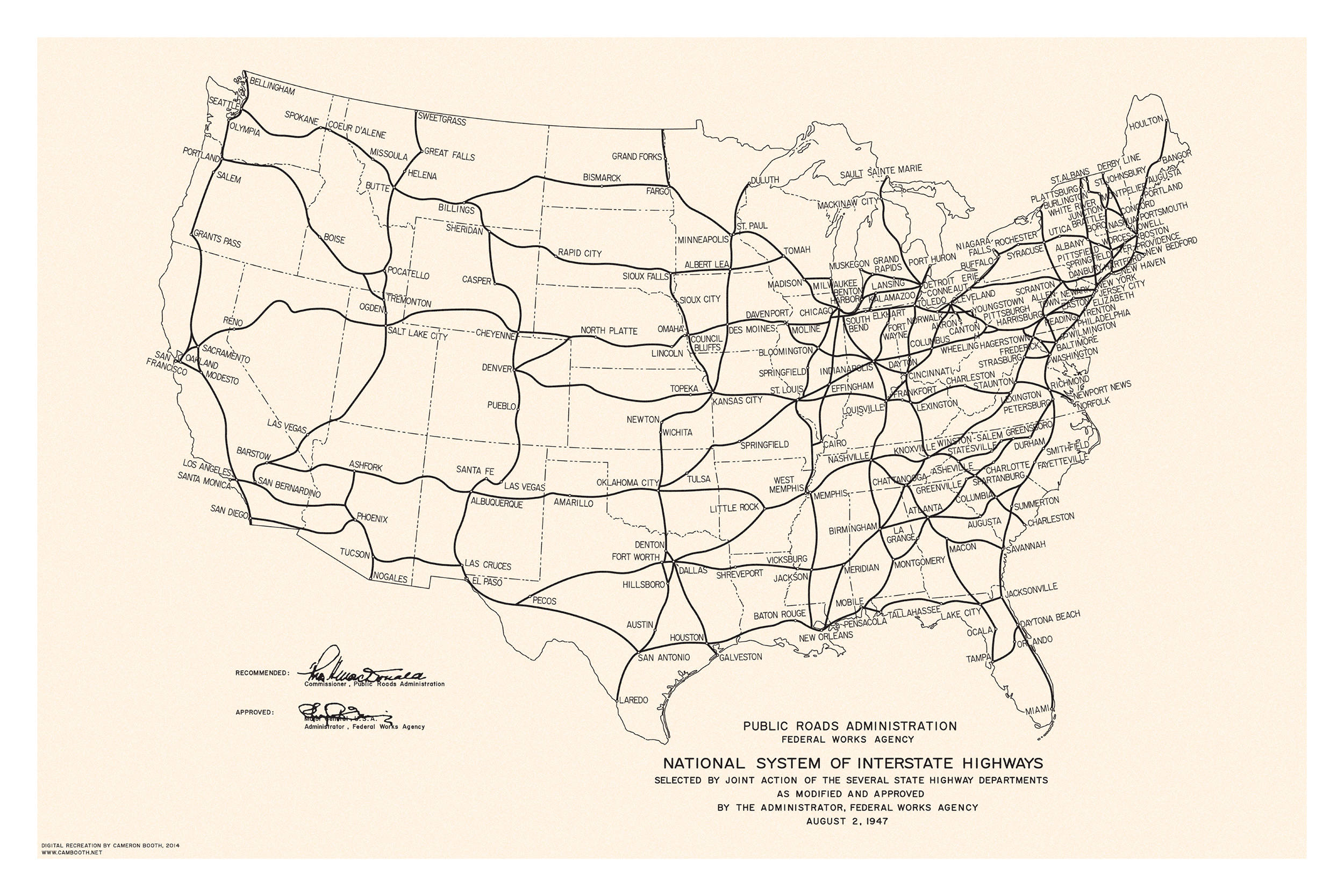 Interstates 1947 National Plan